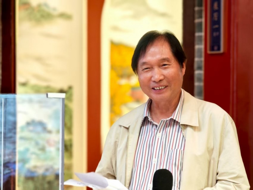 丹青绘中轴 文脉永传承  &mdash;&mdash;&ldquo;庆祝北京中轴线申遗成功一周年&middot;杨留义北京中轴线城市山水画展&rdquo;在京开幕(图3)