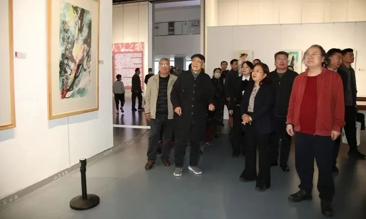 “大写之歌——齐辛民艺术系列展”在山东画院举行(图6)